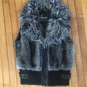 Guess faux fur vest